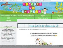 Tablet Screenshot of ecoledecrevette.fr